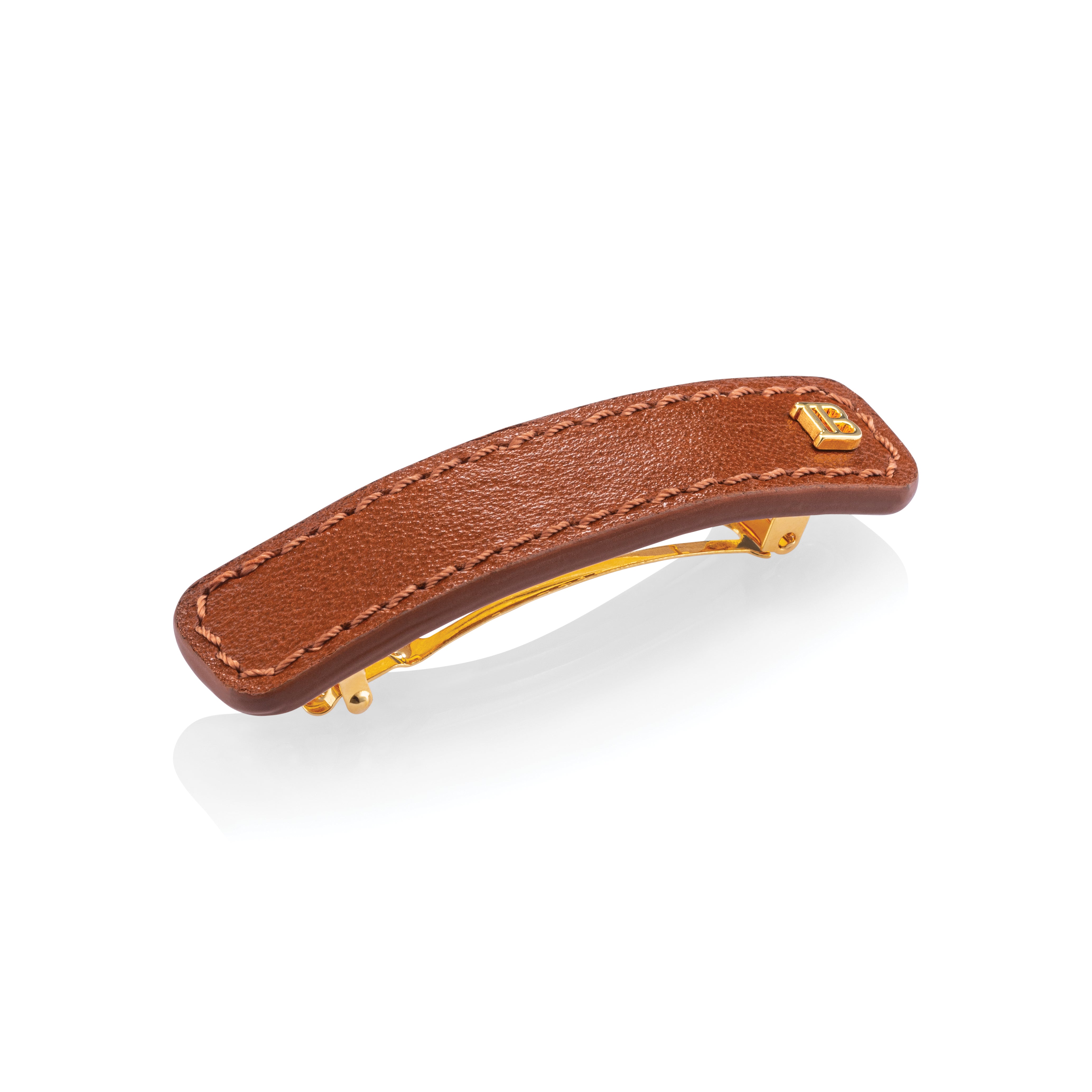 Balmain Riviera Barrette Cognac Medium