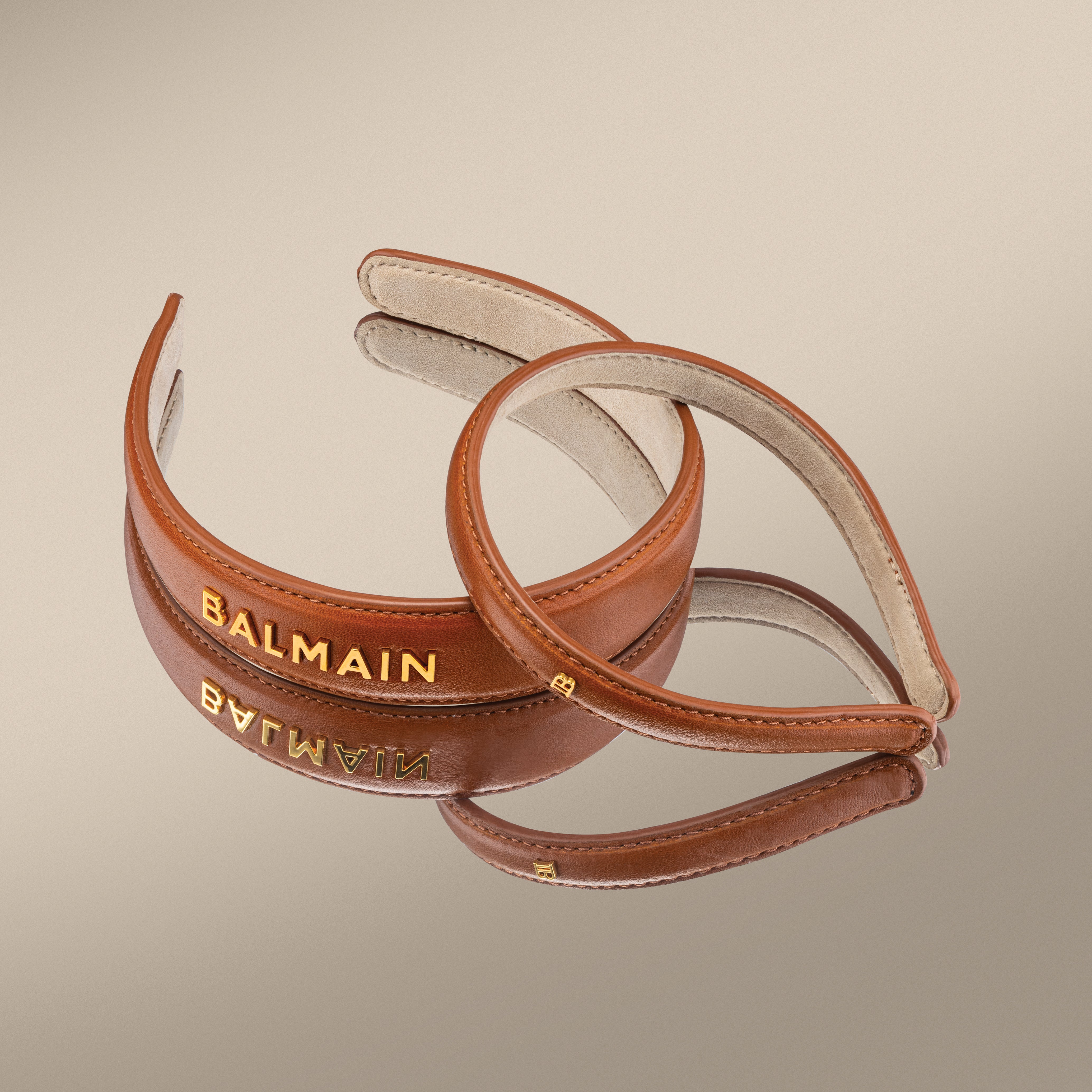 Balmain Riviera Headband Cognac Small